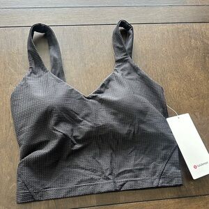 lululemon athletica scoop neck yoga tank *grid texture